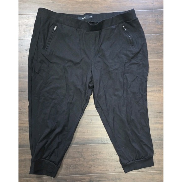 torrid Pants - Torrid Black Ponte Jogger Pants Plus Size 4X Cropped Zip Pockets